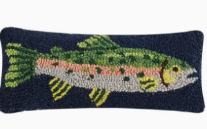 Hooked Pillow - Trout